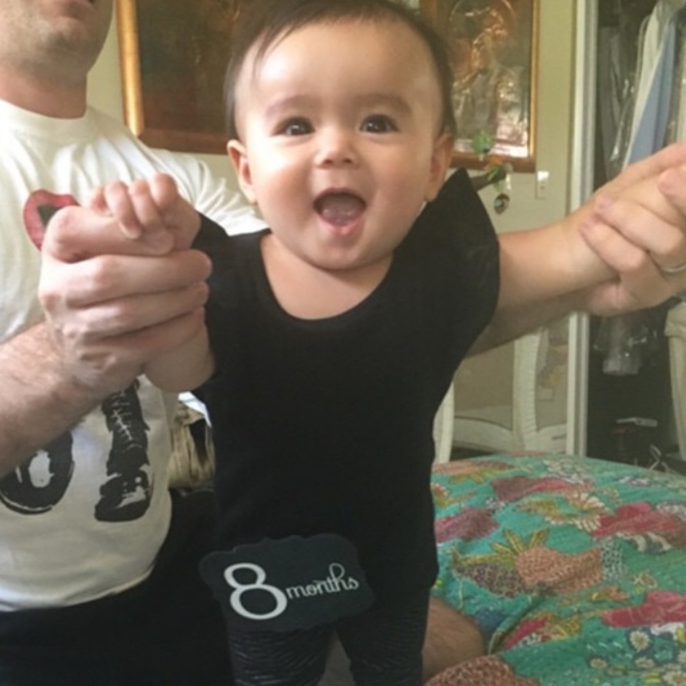 **Moving Sale** Janie & Jack Infant Girl Ruffled Black Top Tank